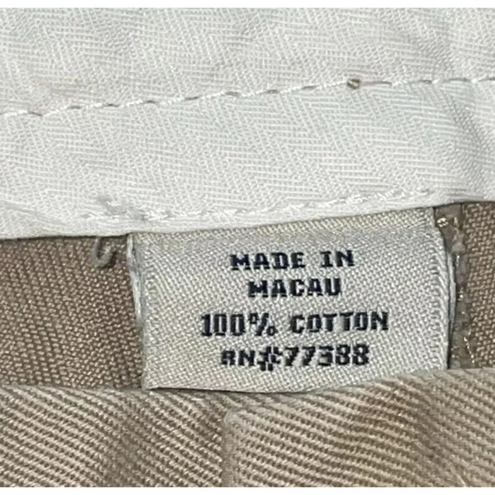 J. Crew Essential Chino Men's Pants Beige Khaki 100% Cotton Relaxed 42 W x 35 In